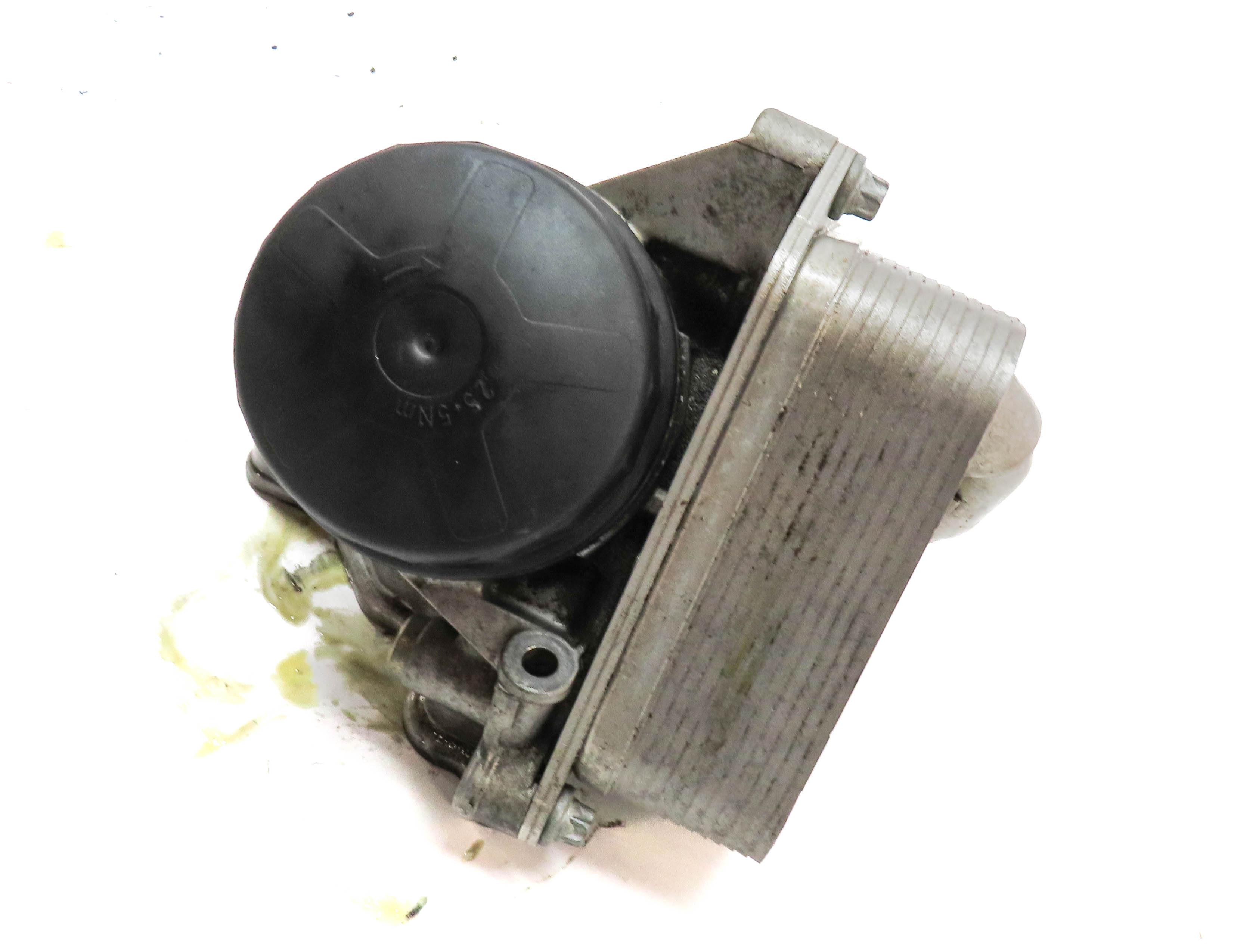 2014 BMW 320I (F30) 2.0L N20 ENGINE OIL FILTER HOUSING w/ COOLER — exact item pictured